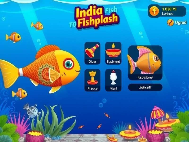 India Fish Splash equipment and upgrade menu